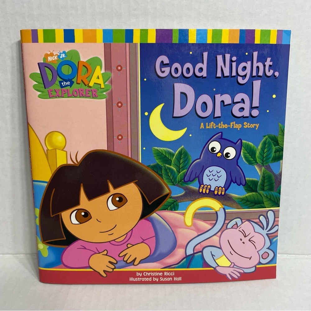 🌸$4🌸 Good Night, Dora! A Lift-the-Flap Story. Nick Jr Dora the Explorer book